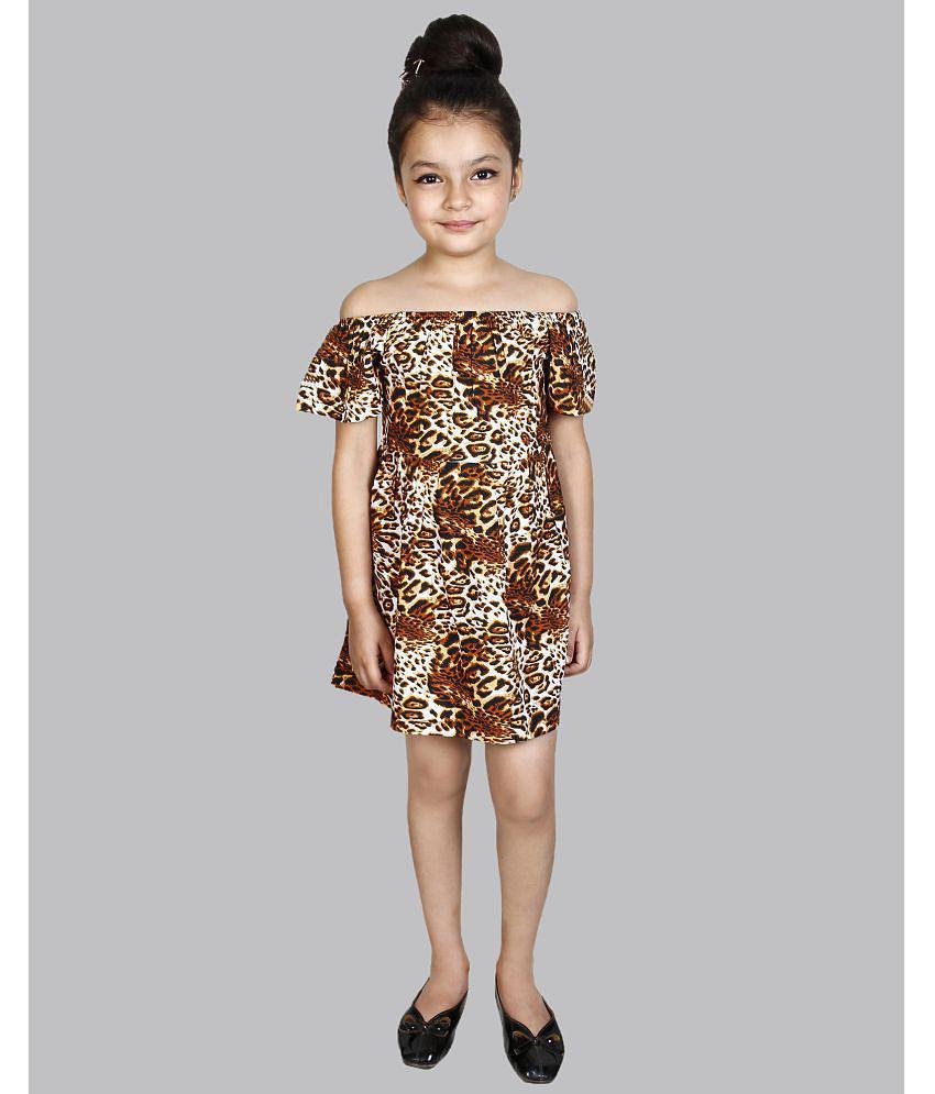 Premium Men Addyvero - Yellow Rayon Girls Fit And Flare Dress ( Pack of 1 ) - None 2025 at ShopC