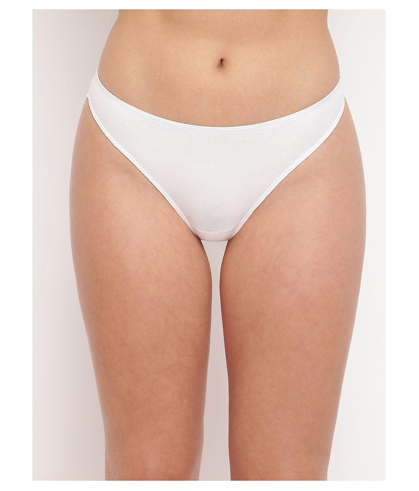 Latest Men BASIICS By La Intimo Pack of 3 Cotton Lycra Womens Thongs ( Multi Color ) - L 2025 at