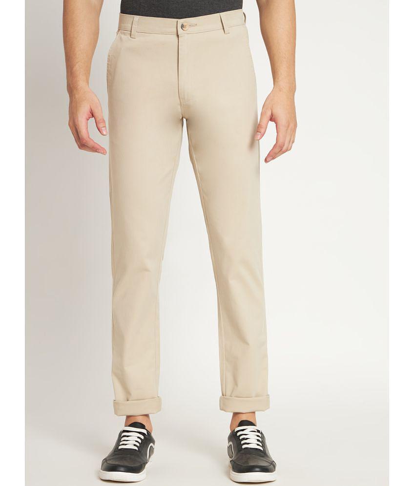 RAGZO Beige Slim Chinos ( Pack of 1 ) - None