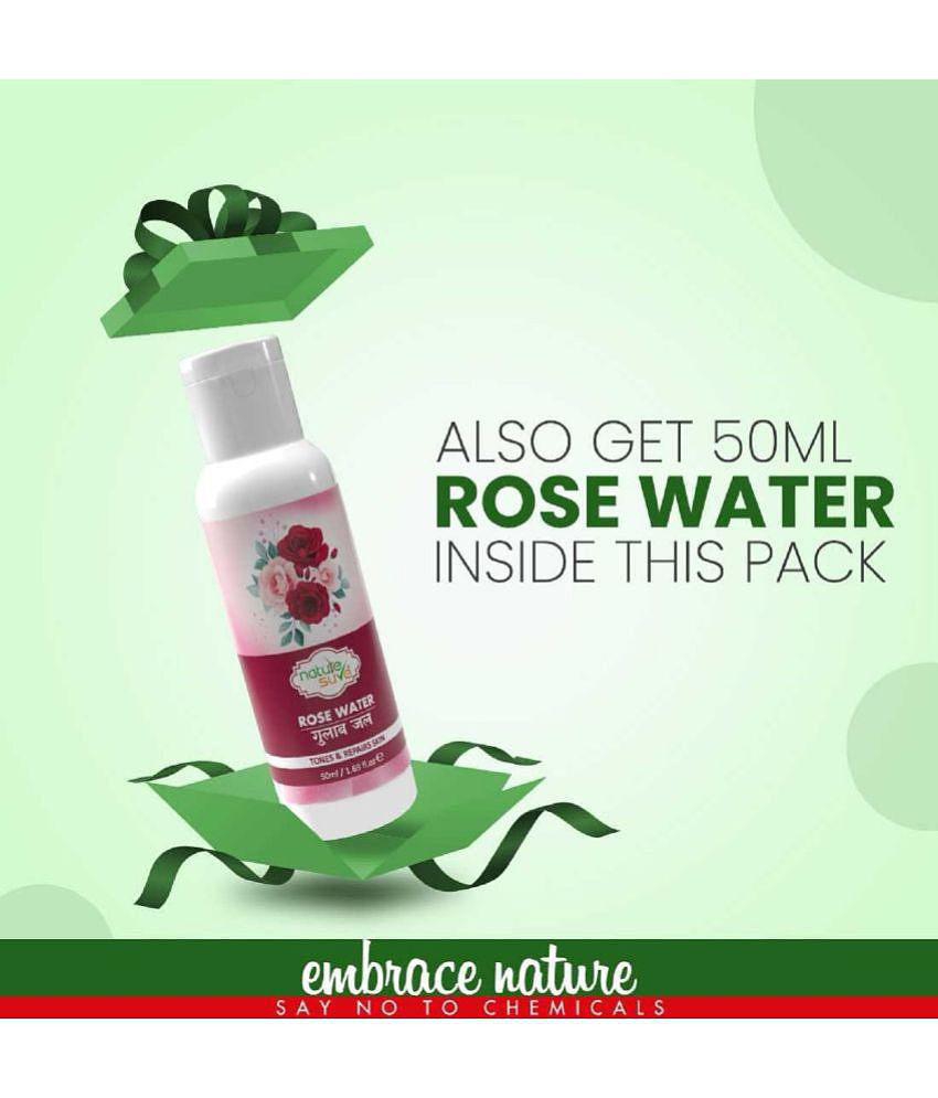 Nature Sure Neem Leaf Powder, 200g with Free Rose Water, 50ml