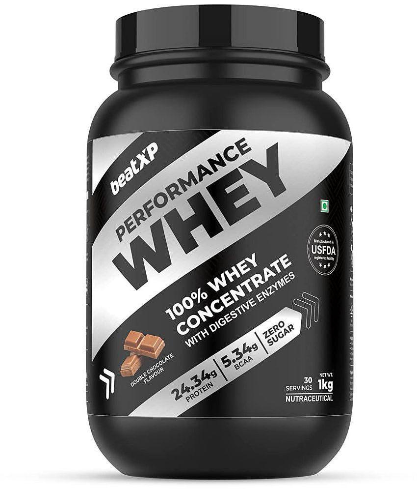 beatXP - Performance Whey Protein Powder ( 1 kg , Double Chocolate - Flavour )