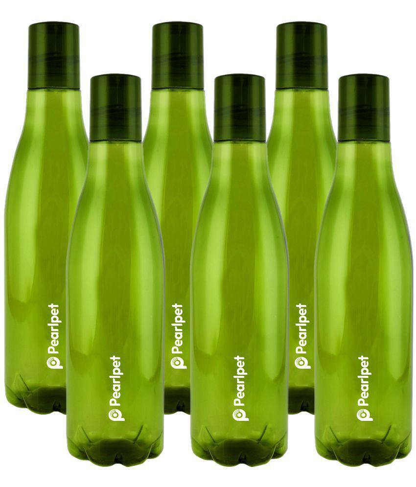 PearlPet - Olive Green Water Bottle ( Pack of 6 ) - Olive Green