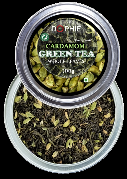 Dophie Cardamom Green tea  Whole leaves 500g