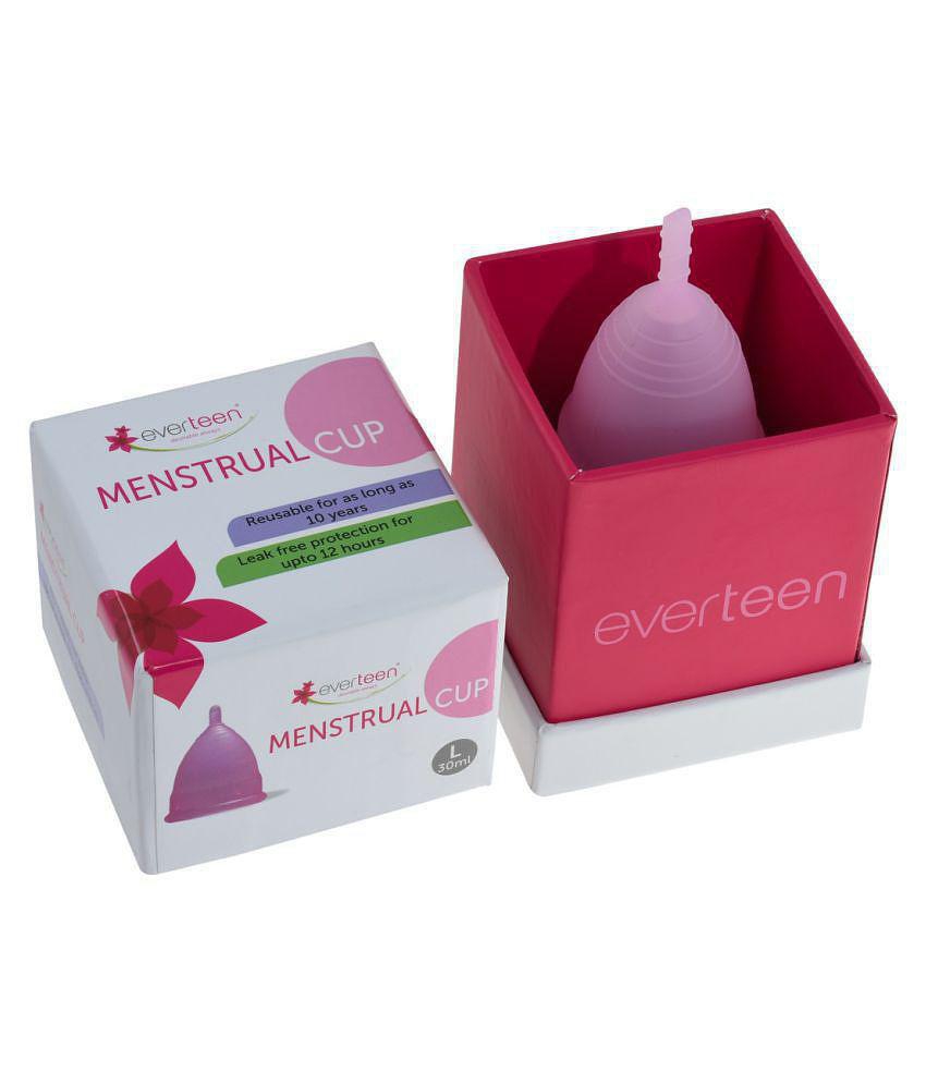 everteen Large Menstrual Cup for Periods in Women - 2 Packs (30ml Capacity Each)