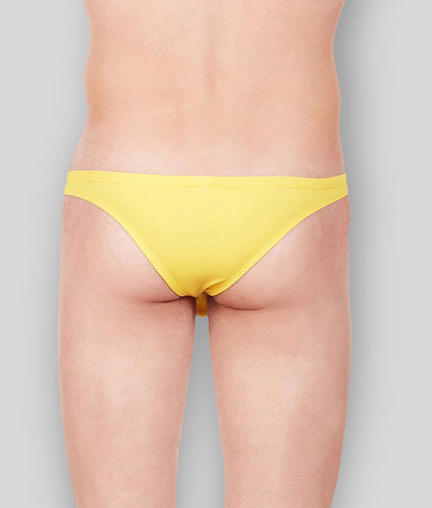 Best Men La Intimo - Yellow Cotton Blend Men's Thongs ( Pack of 1 ) - M 2025 at ShopCircuit | ON