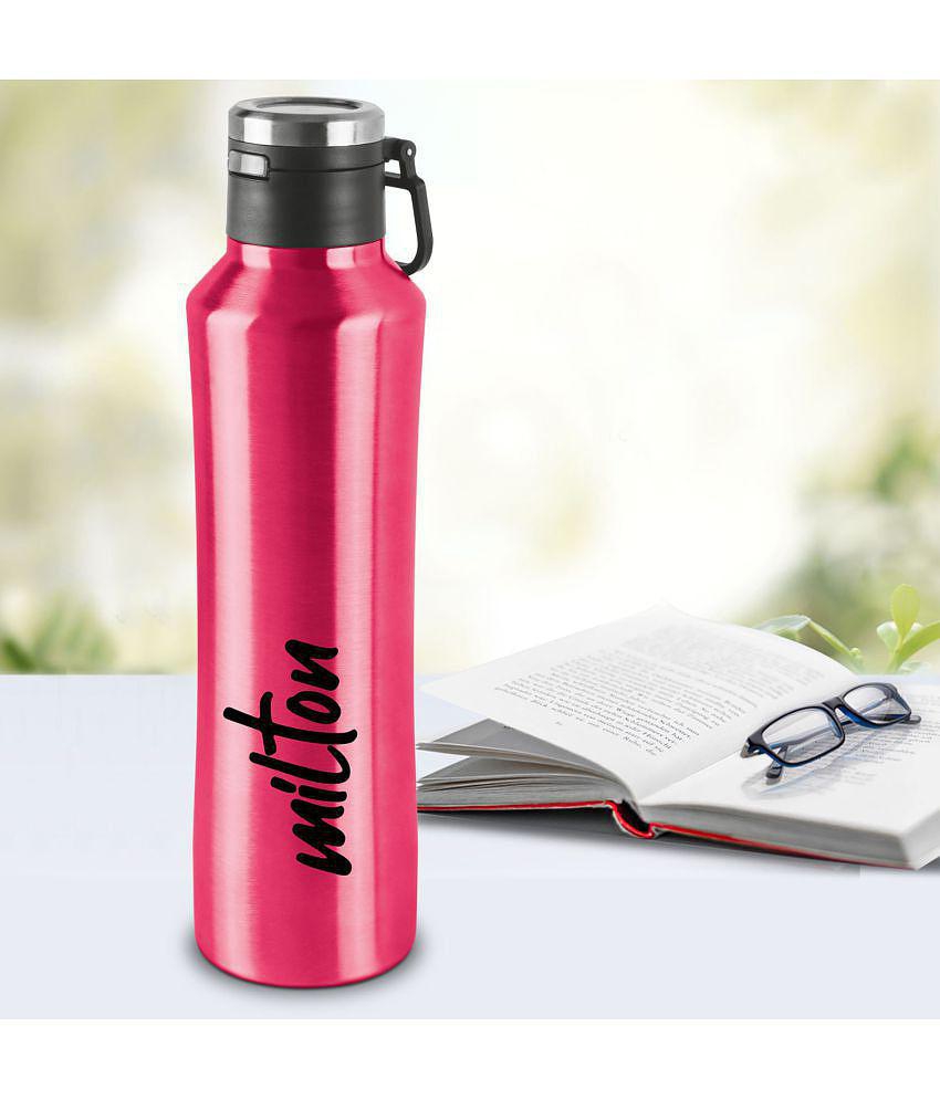 Milton Gulp 1100 Thermosteel 24 Hours Hot or Cold Water Bottle, 940 ml, 1 Piece, Pink - Pink