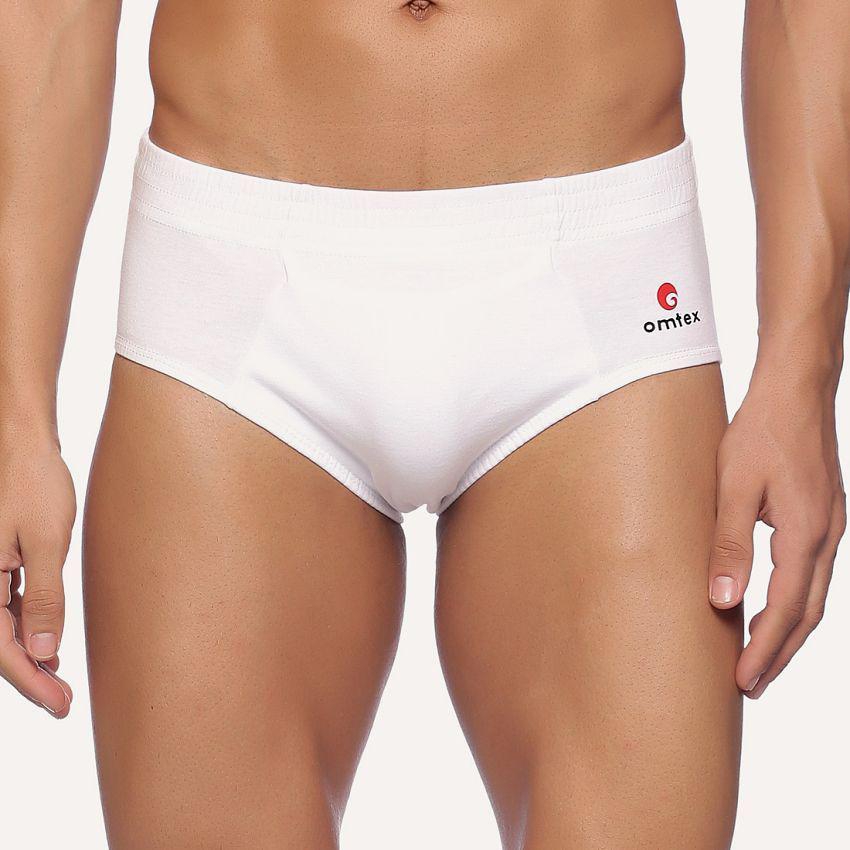 New Men Omtex - White Cotton Mens Briefs ( Pack of 1 ) - None 2025 at ShopCircuit | ONDC