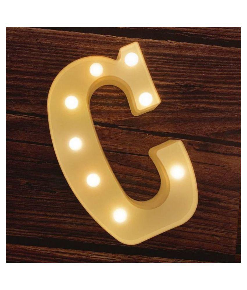 MIRADH LED Marquee Letter Light,(Letter-C) LED Strips - Yellow