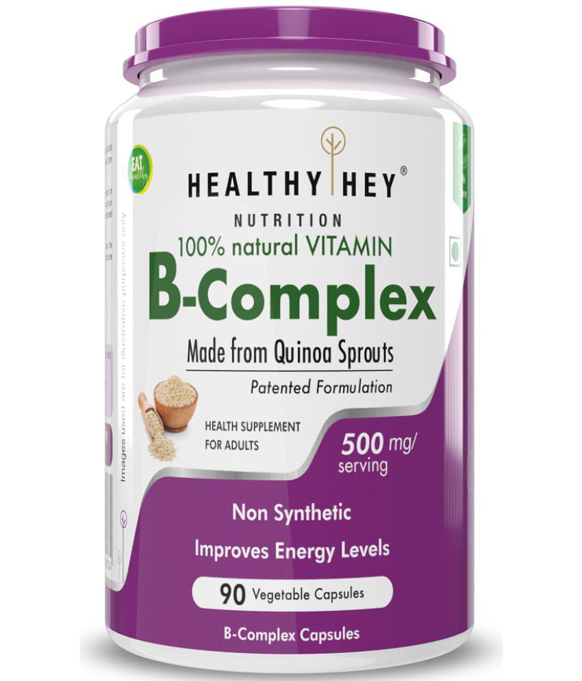 HEALTHYHEY NUTRITION 100 % Natural Vitamin B-Complex 90 no.s Capsule