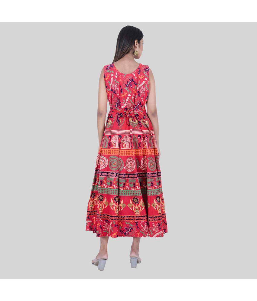 Trendy Men Rangun - Red Cotton Womens A- line Dress ( Pack of 1 ) - None 2025 at ShopCircuit | O