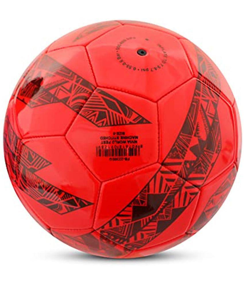 Nivia - Red Rubber Football ( Pack of 1 ) - 5