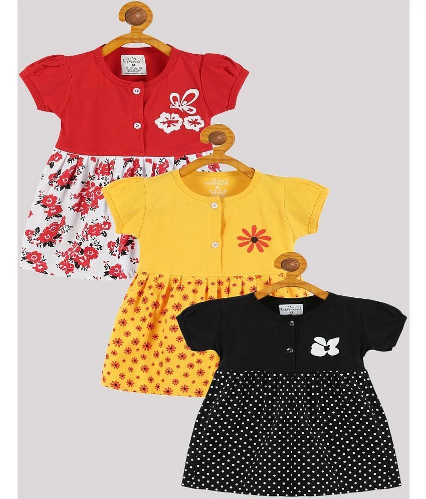 Trendy Men Babeezworld - Multi Cotton Baby Girl Frock ( Pack of 3 ) - None 2025 at ShopCircuit |