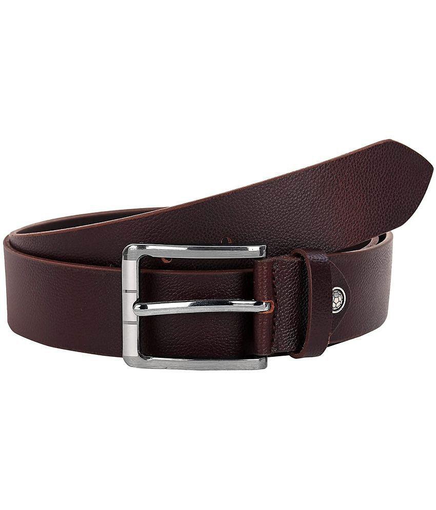 Sophisticated Men Leather World - Brown PU Men's Casual Belt ( Pack of 1 ) - None 2025 at ShopCi