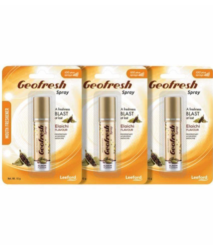 Leeford Breath Freshener Spray Elaichi 15 g Pack of 3