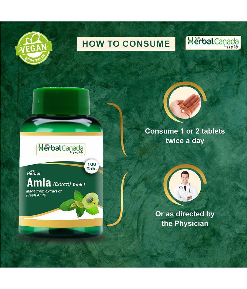 Herbal Canada Amla(100Tab) + Triphala(100Tab) Tablet 200 no.s Pack Of 2