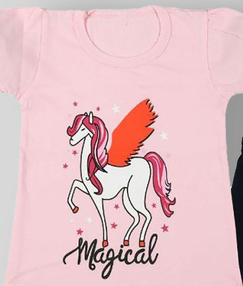 Sophisticated Men CATCUB Girl's Cotton Printed Clothing Set(Pink) - None 2025 at ShopCircuit | O