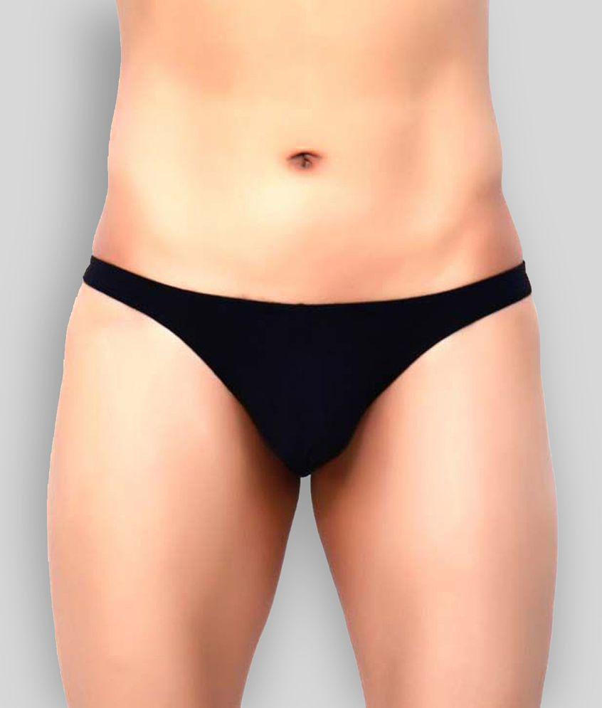 Top Men La Intimo - Black Cotton Blend Men''s G-String ( Pack of 1 ) - 80 2025 at ShopCircuit | 
