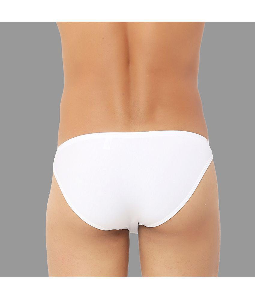 Bruchi Club - White Modal Men's Bikini ( Pack of 1 ) - None