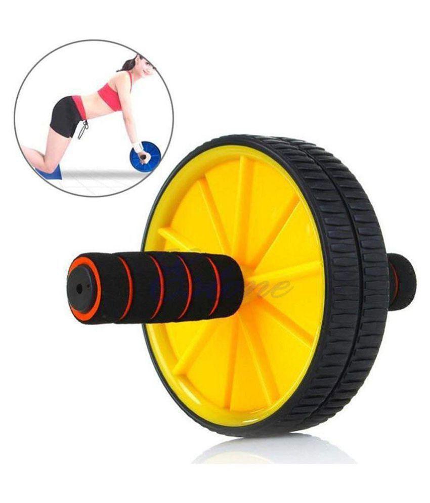 Vp stores TOTAL BODY FITNESS WORKOUT - Ab Roller Ab Wheel Abdominal Workout Roller For Ab Exercises. CUSHIONED HANDLES. UNISEX WITH FREE MAT - ONESIZE