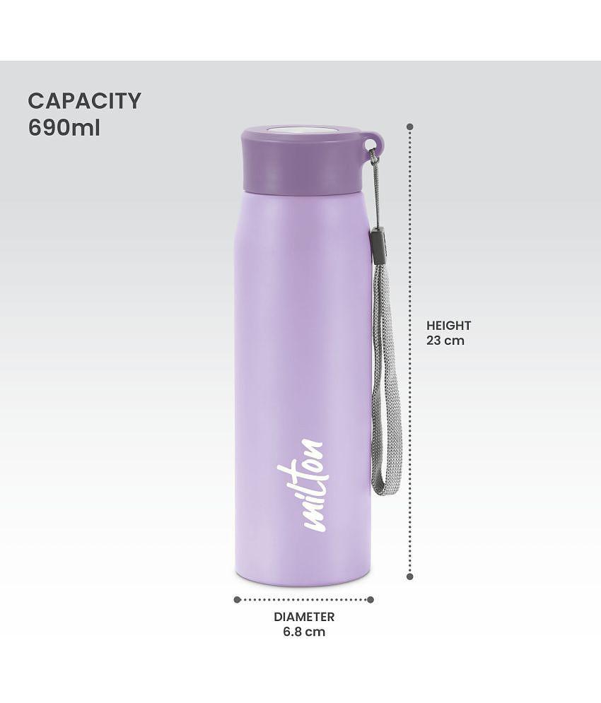 Milton Handy 650 Stainless Steel Water Bottle (690 ml) Purple - Purple