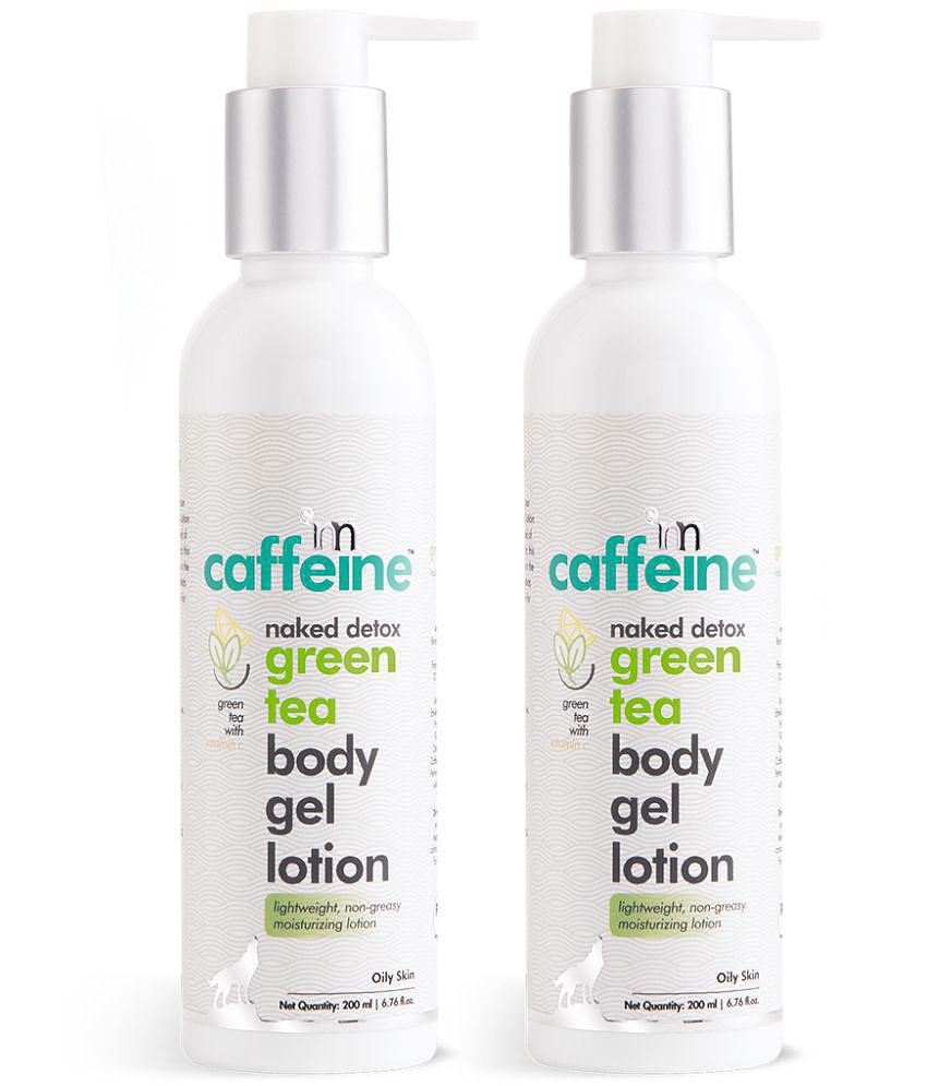 mCaffeine Hydrating Green Tea Body Gel Lotion (Pack of 2)