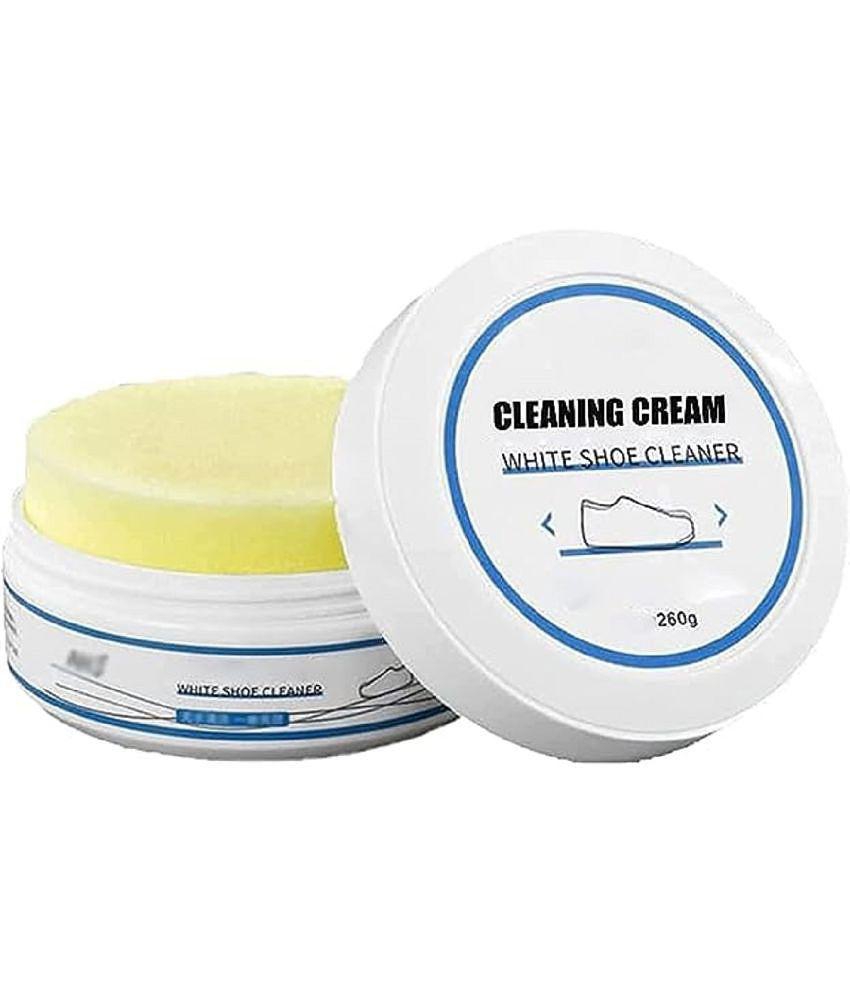 DHS Mart White Shoe Cleaning Cream kit All Purpose Cleaner Cream Cream Shoes Whitening Cleansing Stain Remover 260 g