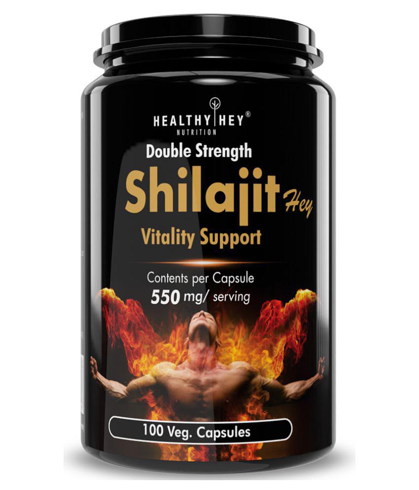 HEALTHYHEY NUTRITION Shilajit, Musli, Tribulus & Ashwagandha 550 mg Capsule