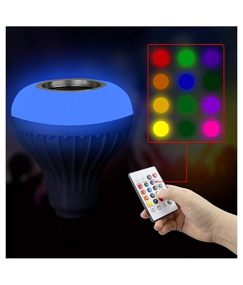 EvaaHub Plus Music Light Smart Bulb With Bluetooth Speaker B22 Self Changing Color Lamp Built-In Audio Speaker - Pack of 1