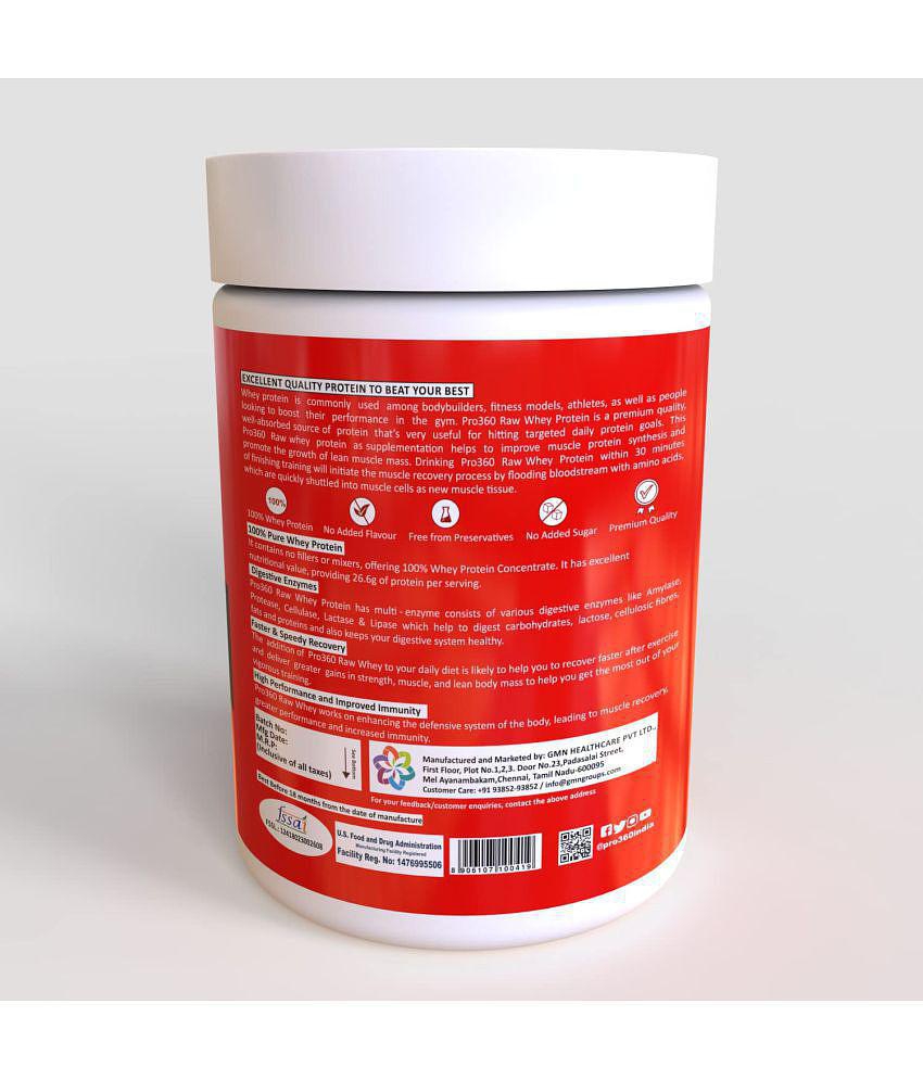 PRO360 Raw whey protein powder 400 gm