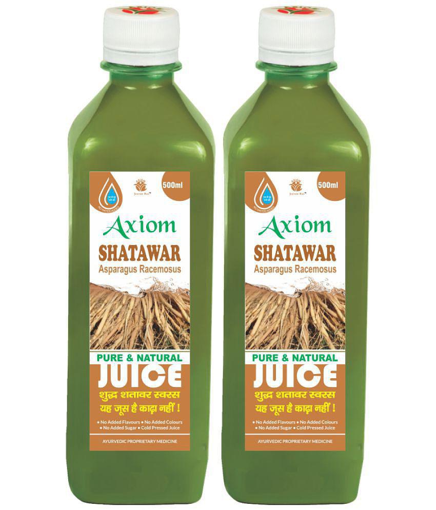 Axiom Satawar Swaras 500ml (Pack of 2)|100% Natural WHO-GLP,GMP,ISO Certified Product