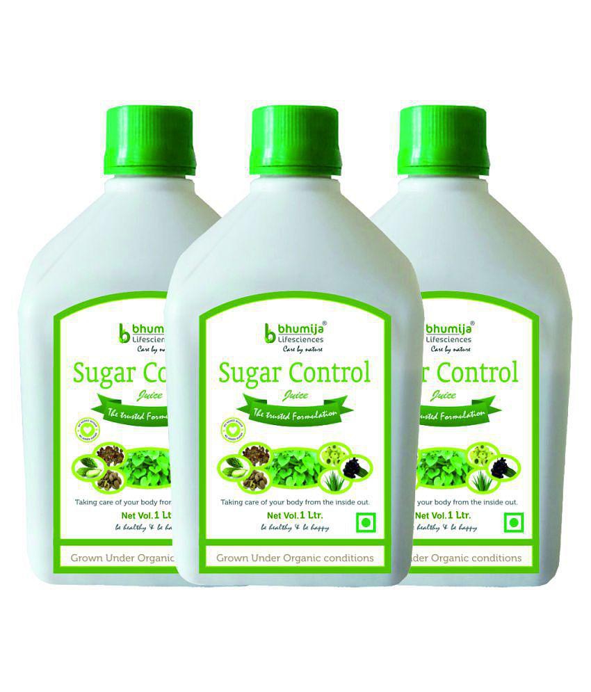 BHUMIJA LIFESCIENCES Sugar Control Juice  Health Drink Liquid 3 l Pack of 3