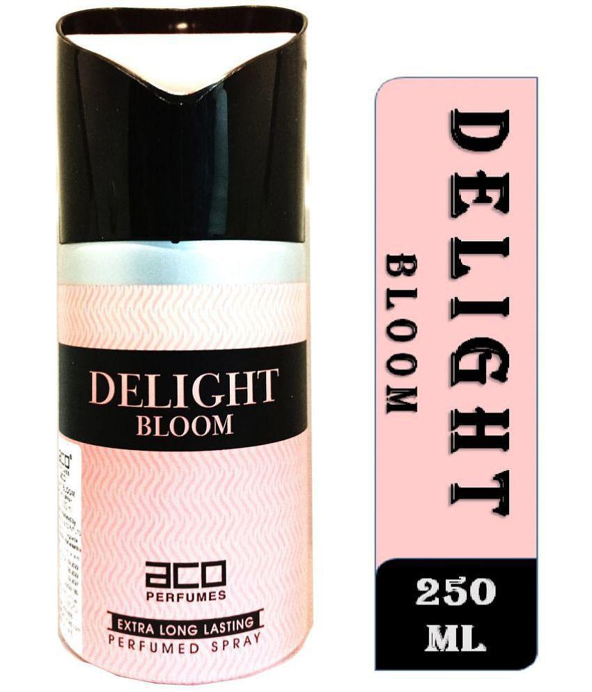 aco perfumes - DELIGHT BLOOM Women Perfumed Body Spray, Perfume Body Spray for Women 250 ml ( Pack of 1 )