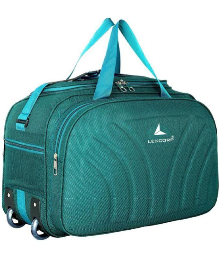 LEXCORP 55 Ltrs Green Polyester Duffle Bag - Onesize