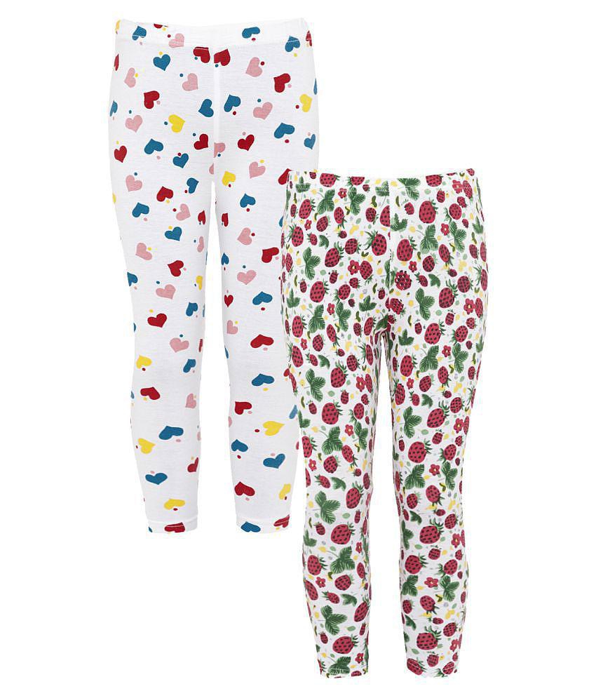 Naughty Ninos - Multi Cotton Girls Leggings ( ) - None