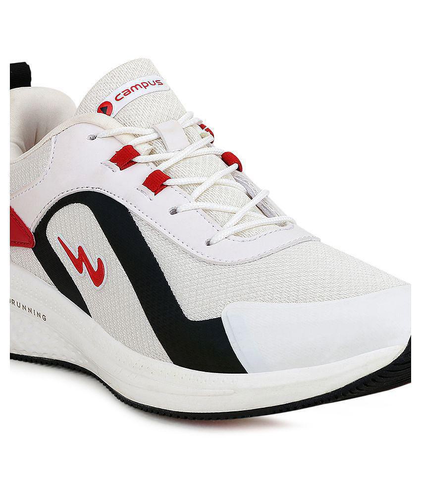 Campus OMAX White Running Shoes - 8, White