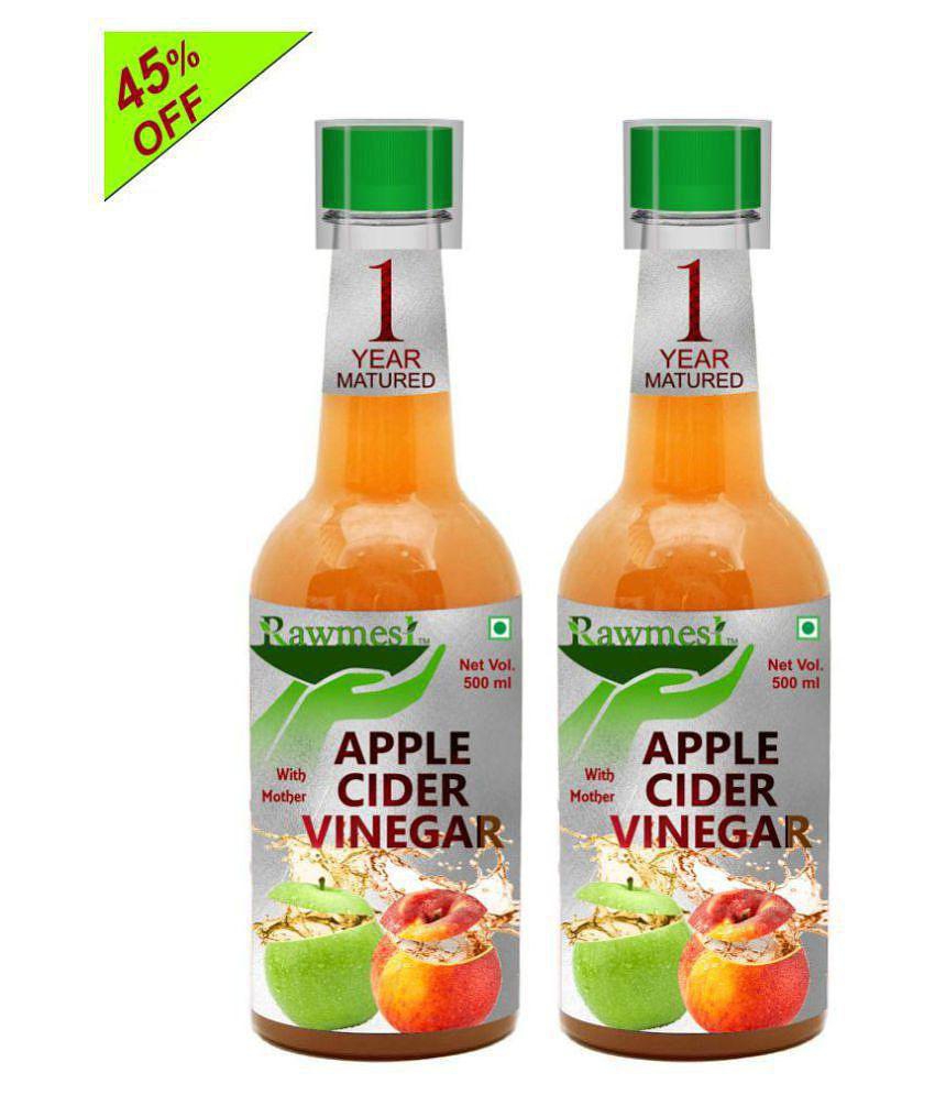 rawmest Apple Cider Vinegar Health Drink 1000 ml Natural Pack of 2