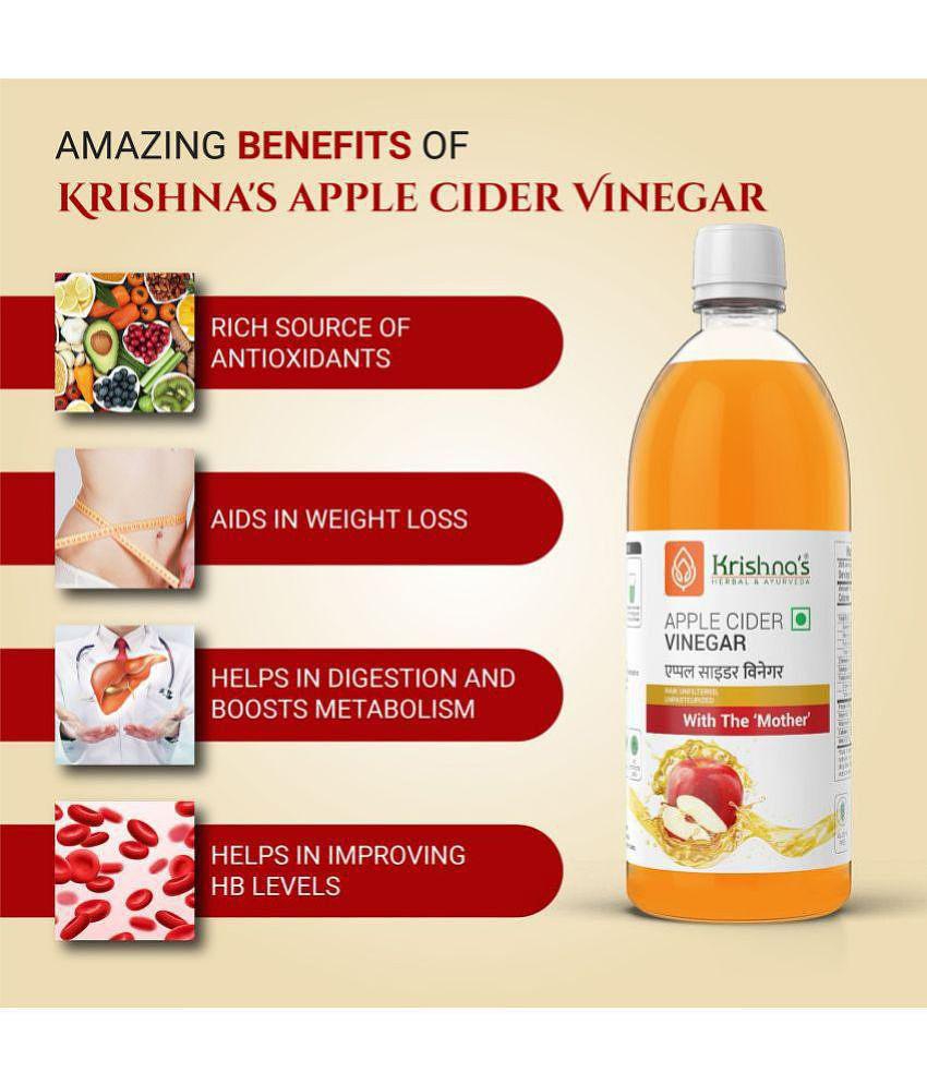 Krishna's Herbal & Ayurveda Apple cider Vinegar 1000ml