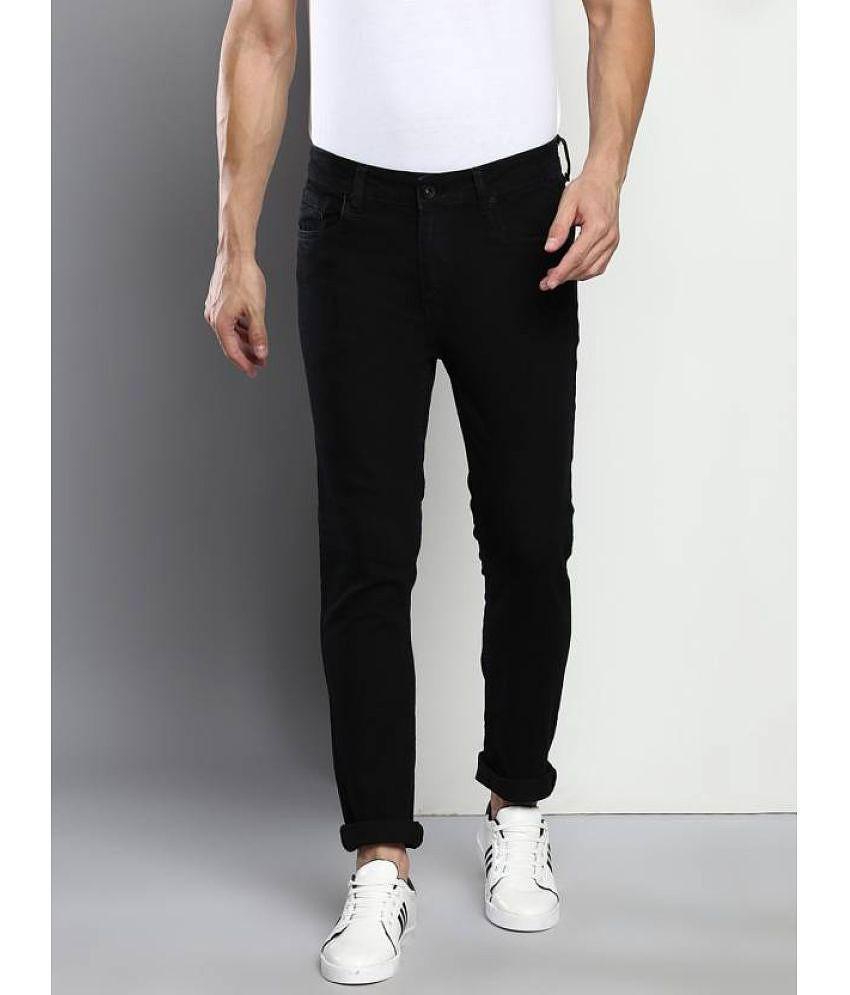 Stylish Men Dennis Lingo - Black Cotton Blend Slim Fit Mens Jeans ( Pack of 1 ) - None 2025 at S