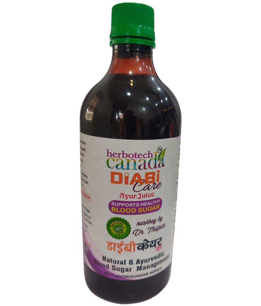 Herbotech Canada DIABETES CONTROL WITH 11 HERBS JUICE DIABITCARE SAFE & EFFECTIVE I NO ADDED SUGAR