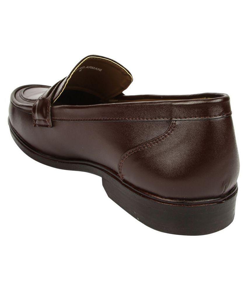 Premium Men Fortune By Liberty - Brown Men's Slip On Formal Shoes - None 2025 at ShopCircuit | O