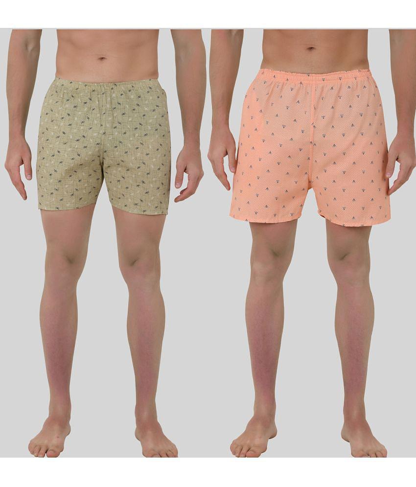 Forbro - Multicolor Forbro Cotton Blend Men's Boxer- ( Pack of 2 ) - None