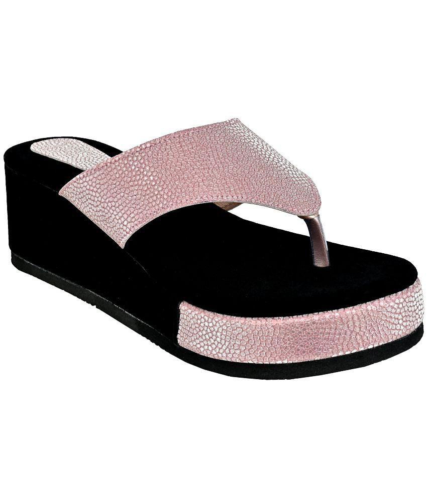 Altek - Pink Womens Slip On Heels - None