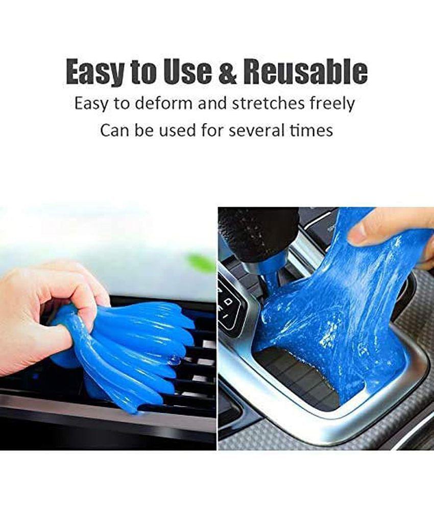 DALUCI Gel Cleaner for Car Interior Dust Cleaner for Keyboard Computer Laptop Home Office Window Grill & Electronics Cleaning Gel - (Blue) (2)