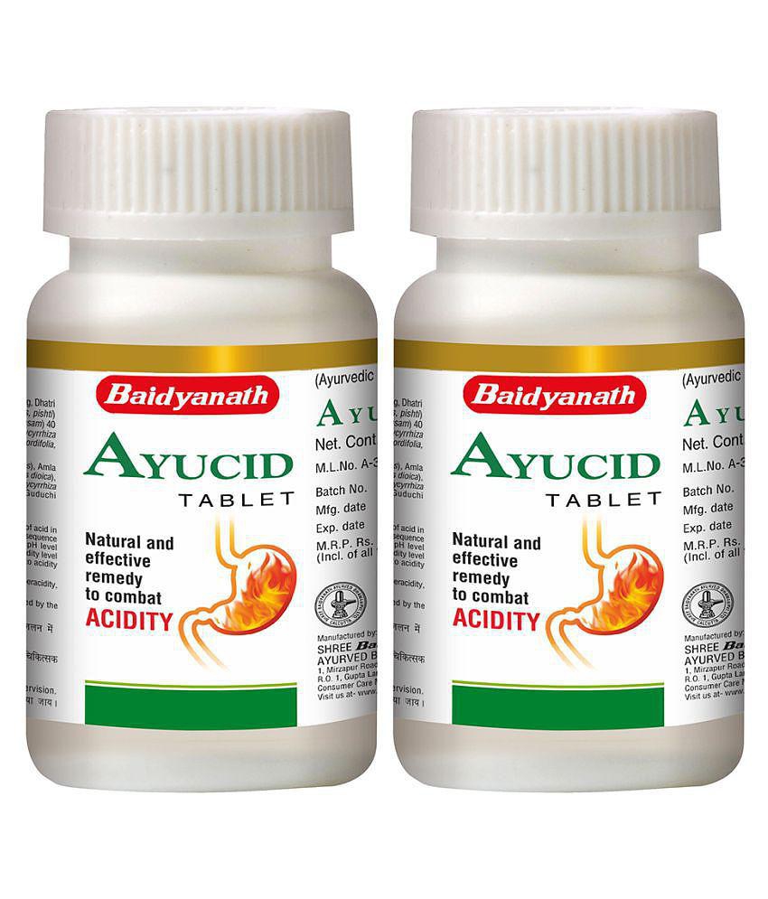 Baidyanath Ayucid Tablets | 60+60 Tab (Pack of 2)