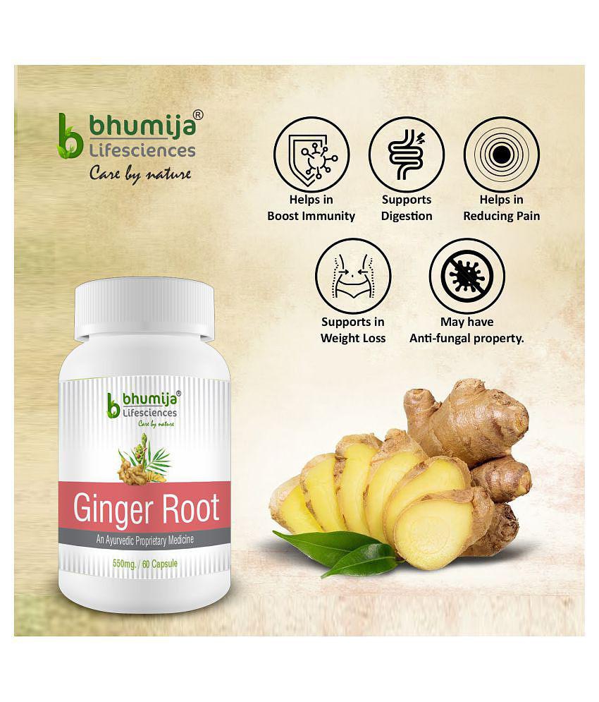 BHUMIJA LIFESCIENCES Ginger Root Capsules 60 no.s