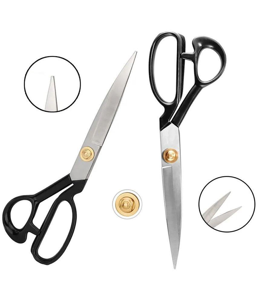 JUPITER Stainless Steel Western Premium Gold Tailoring Scissors, A-300 12-inch (Silver)