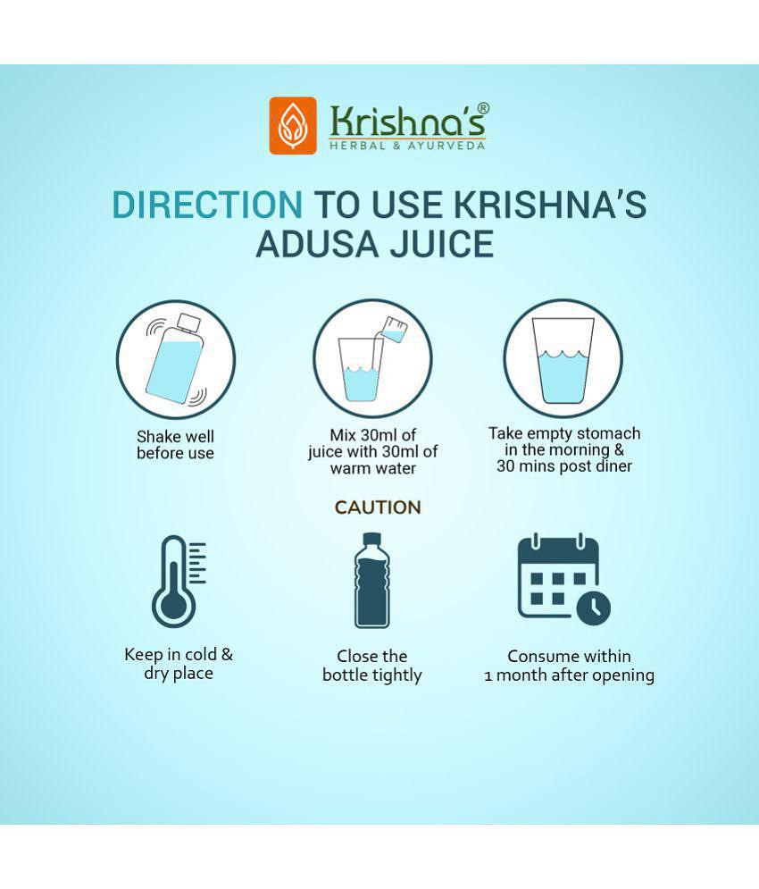 Krishna's Herbal & Ayurveda Adusa Juice 1000ml