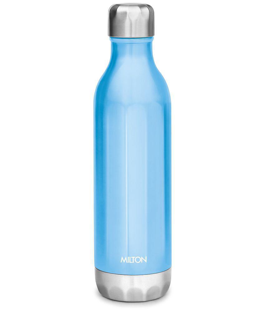 Milton Bliss 900 Thermosteel 24 Hours Hot and Cold Water Bottle, 820 ml, Blue - Blue