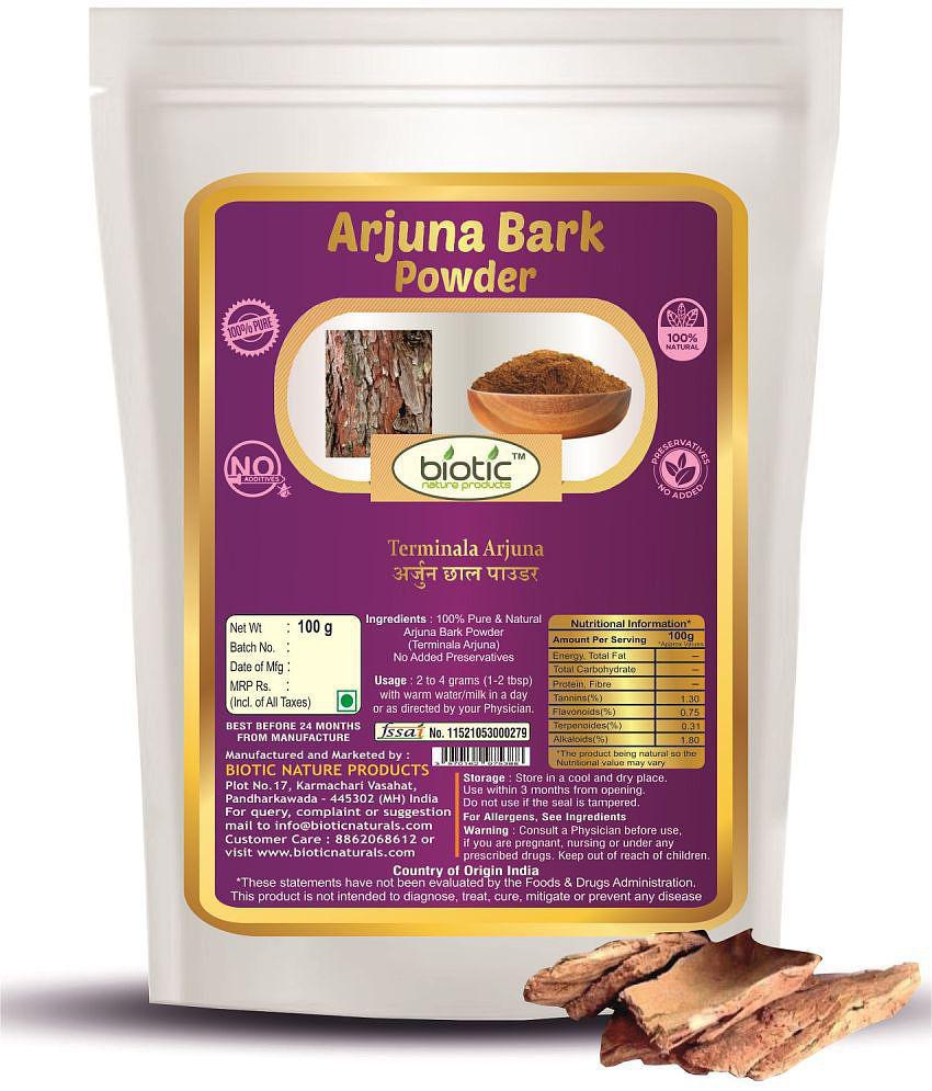 Biotic Arjuna Bark Powder - Arjun Chaal Powder for Heart 100 gm