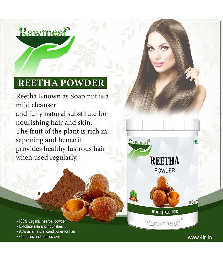 rawmest Reetha Fruit Powder for Hair Scalp Treatment 100 g